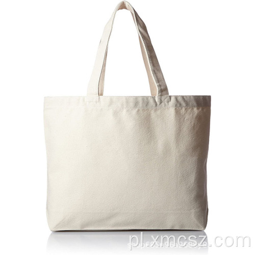 Zwykłe białe torby na zakupy wielokrotnego użytku